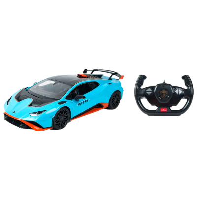 Машина радиоуправляемая Lamborghini Huracan STO масштаб 1:14 Rastar 98700 голубая